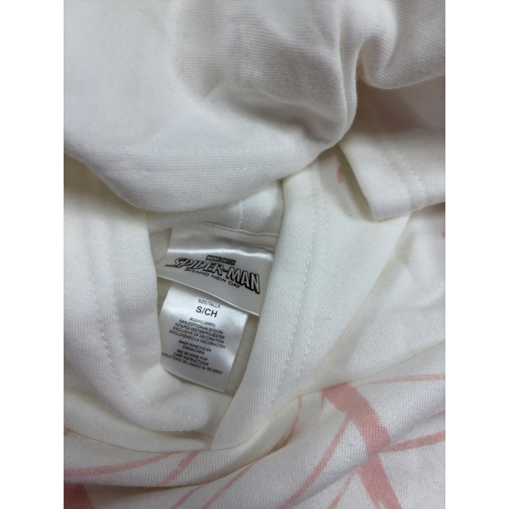 Marvel Spider-Man Brand New Day White Graphic Hoodie Sweatshirt Small - Picture 4 of 5